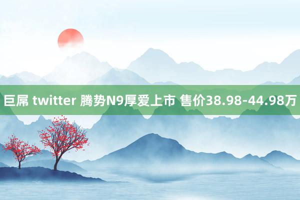 巨屌 twitter 腾势N9厚爱上市 售价38.98-44.98万