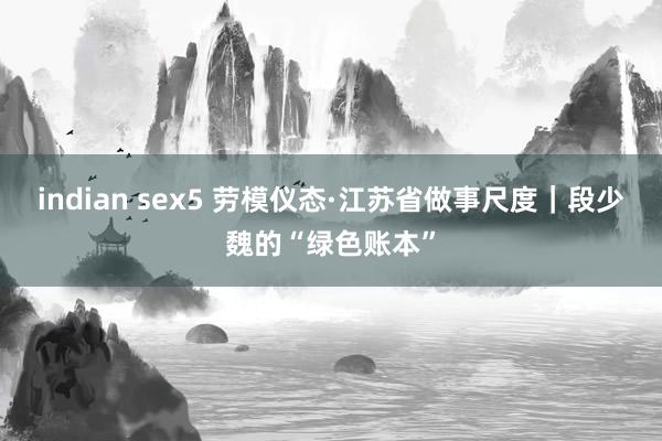 indian sex5 劳模仪态·江苏省做事尺度｜段少魏的“绿色账本”