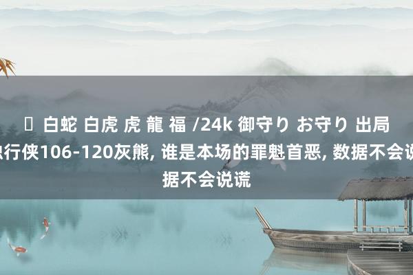 ✨白蛇 白虎 虎 龍 福 /24k 御守り お守り 出局! 独行侠106-120灰熊， 谁是本场的罪魁首恶， 数据不会说谎