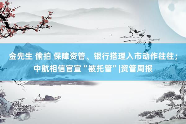 金先生 偷拍 保障资管、银行搭理入市动作往往；中航相信官宣“被托管”|资管周报